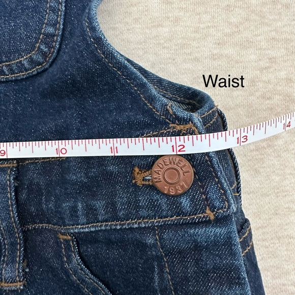 Madewell Women’s Blue Denim Flare Length Cotton Overalls Size XS - Picture 6 of 10